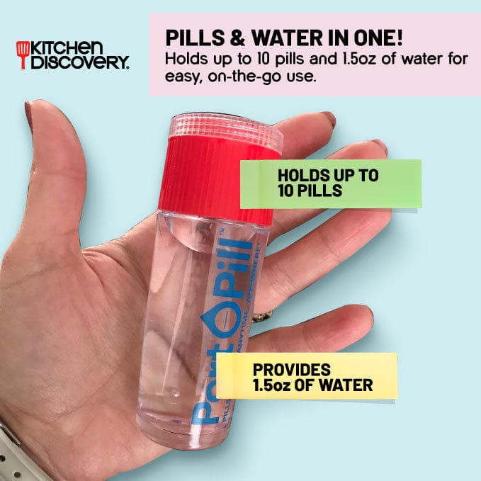 Port O Pill Portable Pill and Water Container  #33033