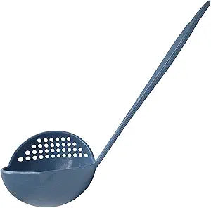 Strainer Ladle – Kitchen Discovery – 2 in 1 Soup Strainer Separates Liquids from Solids - All Plastic Soup Ladle for Easy Serving of Soup, Stew, Gravy, Party Punch