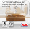 Plastic Bread Box Container - Kitchen Discovery - Bread Box Plastic Storage - Plastic Bread Holder for Keeping Flavor and Freshness - Preserve Bread Up To 5 Days