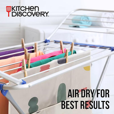 Refrigerator Dust Cover with Pockets – Kitchen Discovery – Protective Fridge Cover Makes Cleaning Appliance Tops Easy