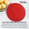 Microwave Potato Baking Pouch – Kitchen Discovery – Baked Potato Microwave Bag – Timesaving Potato Cooker and Tortilla Warmer – Washable and Reusable Microwave Potato Bag