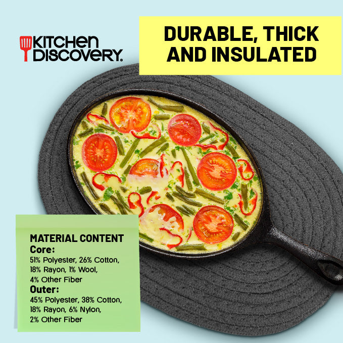 Oval Set 2 - Charcoal Gray