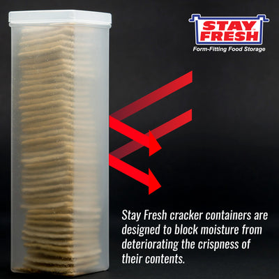 Stay Fresh Round Cracker Container