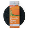 8" Chenille Woven Trivets - Set of 3 - Black