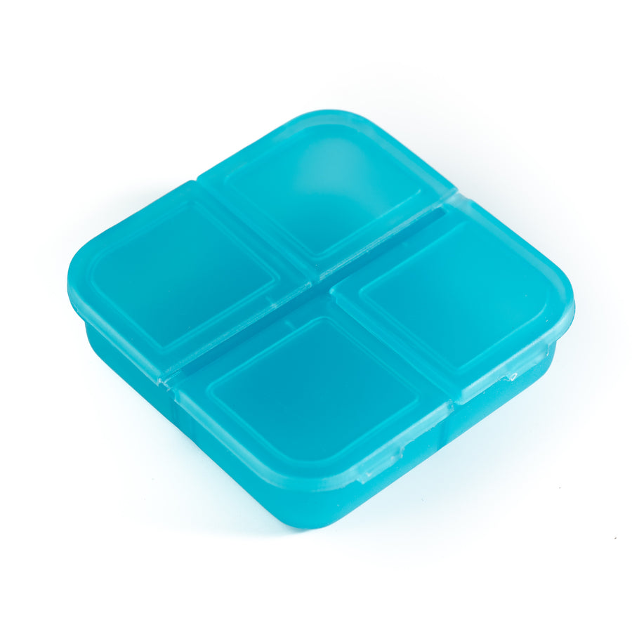 Square Pill Box - Blue